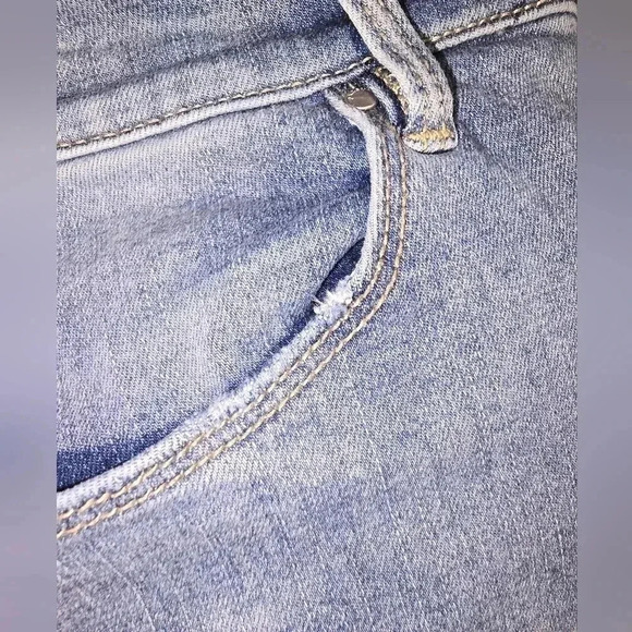 PacSun Super Stretch Ankle Jegging Cutoff Hem Floral Embroidered Jeans Size 24 - Picture 10 of 10